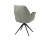 Bell, chaise a accoudoirs - pietement rough off black -pivotante-confort ressorts- Calabria - Henders and Hazel
