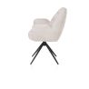 Bell, chaise a accoudoirs - pietement rough off black -pivotante-confort ressorts- Calabria - Henders and Hazel