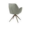 Bell, chaise a accoudoirs - pietement steelbrown - pivotante - confort ressorts - Calabria