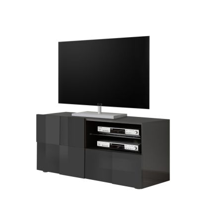 Meuble TV design 121 cm DAMIEN GRIS