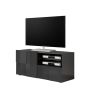 Meuble TV design 121 cm DAMIEN GRIS