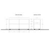 Meuble TV design 121 cm DAMIEN GRIS