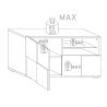 Meuble TV design 121 cm DAMIEN GRIS