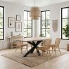 Table ovale 210 cm GABRIEL LIGHT en décor chêne clair