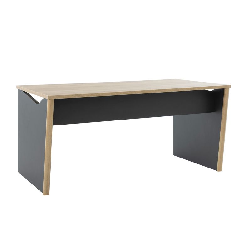 Bureau droit ITALIC en 120 cm ou 140 cm ou 160 cm proposé 2 finitions