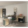 Bureau droit ITALIC en 120 cm ou 140 cm ou 160 cm proposé 2 finitions