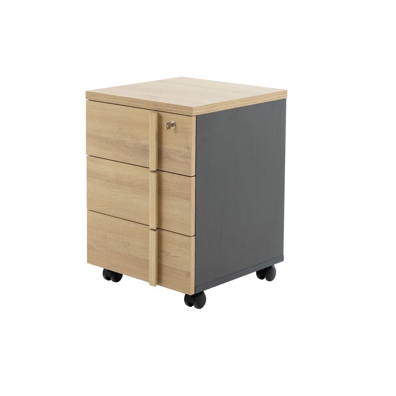 Caisson mobile 3 tiroirs ITALIC proposé en 2 finitions
