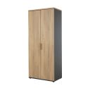 Armoire 2 portes ITALIC proposée en 2 finitions