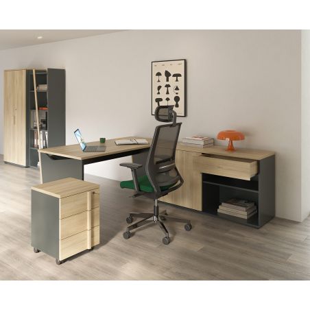 Armoire 2 portes ITALIC proposée en 2 finitions