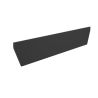 Voile de fond noir pour bureau 170 cmou 190 cm E-MOTION verre noir