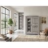 Vitrine SAWYER en décor chêne gris