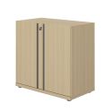 Rangement bas 2 portes E-MOTION chêne structuré