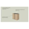 Rangement bas 2 portes E-MOTION chêne structuré