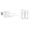 Rangement mi-haut 2 portes E-MOTION chêne structuré