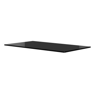 Option top verre noir pour rangement bas ou rangement mi-hauteur E-MOTION