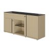 Option top verre noir pour crédence 160 cm E-MOTION