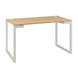 Bureau droit 120 cm SUNDAY décor chêne avec pieds cadre