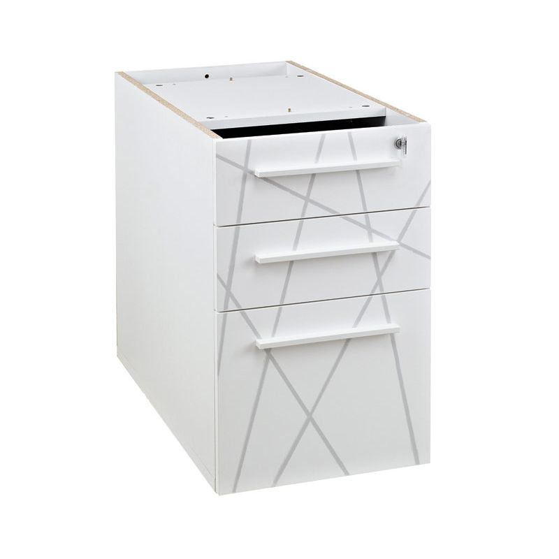 Caisson bout de bureau 80 cm SUNDAY avec top chêne ou top surmeuble