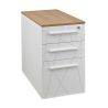 Caisson bout de bureau 80 cm SUNDAY avec top chêne ou top surmeuble