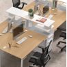 Caisson bout de bureau 80 cm SUNDAY avec top chêne ou top surmeuble