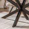 Table ovale MAXIME BRUN 215 cm en acacia massif brun chaud
