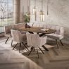 Table ovale MAXIME BRUN 180 cm en acacia massif brun chaud