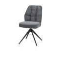 Bell, chaise - piétement rough offblack - pivotante - relax - confort ressorts - combi Cala