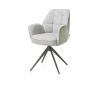 Bell, chaise à accoudoirs - piétement graphite - pivotante - relax - confort ressorts - combi Calabria/Vada