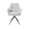 Bell, chaise à accoudoirs - piétement graphite - pivotante - relax - confort ressorts - combi Calabria/Vada