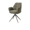 Bell, chaise à accoudoirs - piétement graphite - pivotante - relax - confort ressorts - combi Calabria/Vada