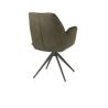 Bell, chaise à accoudoirs - piétement graphite - pivotante - relax - confort ressorts - combi Calabria/Vada