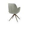 Bell, chaise à accoudoirs - piétement steelbrown - pivotante - relax - confort ressorts - combi Calabria/Vada