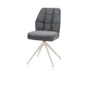 Bell, chaise - piétement crème - pivotante - relax - confort ressorts - combi Calabria/Vada