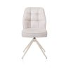 Bell, chaise - piétement crème - pivotante - relax - confort ressorts - tissu Calabria