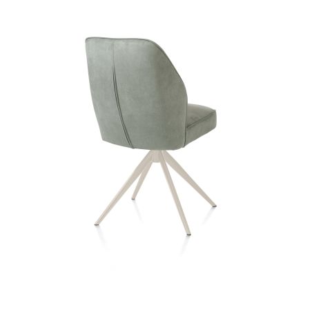 Bell, chaise - piétement crème - pivotante - relax - confort ressorts - tissu Calabria