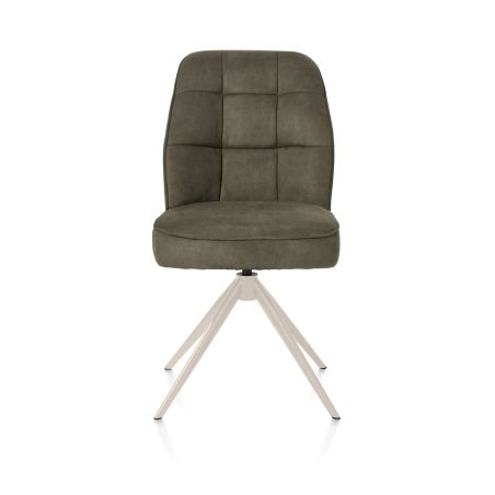 Bell, chaise - piétement crème - pivotante - relax - confort ressorts - tissu Calabria