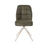 Bell, chaise - piétement crème - pivotante - relax - confort ressorts - tissu Calabria