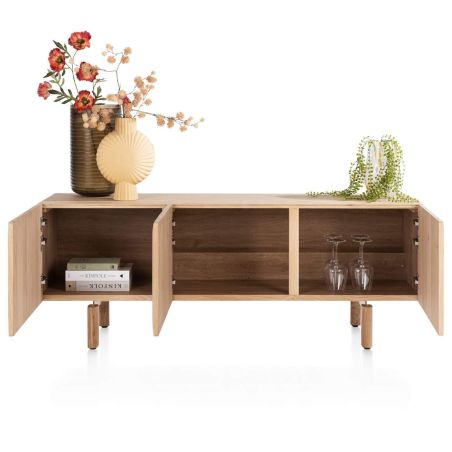 Azulo, buffet bas 160 cm - 3-portes - Henders and Hazel