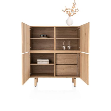 Azulo, buffet haut 120 cm - 4-portes - Henders and Hazel