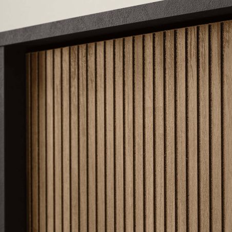 Vitrine 1 porte DENZEL avec éclairage LED inclus