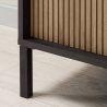Vitrine 1 porte DENZEL avec éclairage LED inclus