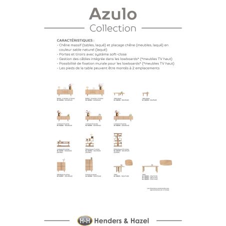 Azulo, table basse 90 x 65 cm - Henders and Hazel