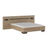 Litadulte 160 cm DANIEL en décor chêne cuivre avec éclairage LED inclus