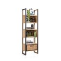 Metalo, bibliotheque 1-tiroir + 5-niches - 65 cm - Henders&Hazel