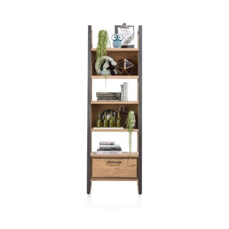Metalo, bibliotheque 1-tiroir + 5-niches - 65 cm - Henders&Hazel