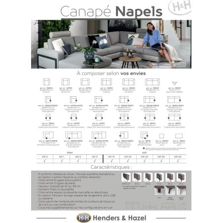 Napels, 3-places - Henders and Hazel