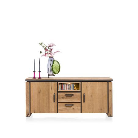 Buffet Farmland 2-portes + 2-tiroirs + 1-niche - 180 cm (+ LED) - Henders&Hazel