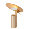 Lucide FITS - Lampe de table - Ø 20 cm - LED - 1x7W 3000K - Or Mat / Laiton - Premium