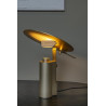 Lucide FITS - Lampe de table - Ø 20 cm - LED - 1x7W 3000K - Or Mat / Laiton - Premium