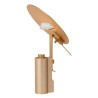 Lucide FITS - Lampe de table - Ø 20 cm - LED - 1x7W 3000K - Or Mat / Laiton - Premium